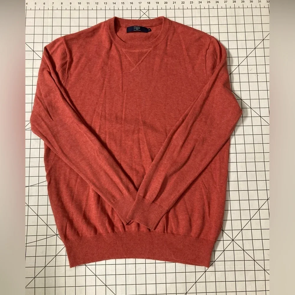 J. Crew Men’s Medium 100% Cotton Rust‎ Colored Sweatshirt